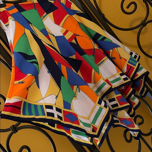 LAUREN RALPH LAUREN Nautical Print Skirt - Picture 3 of 11